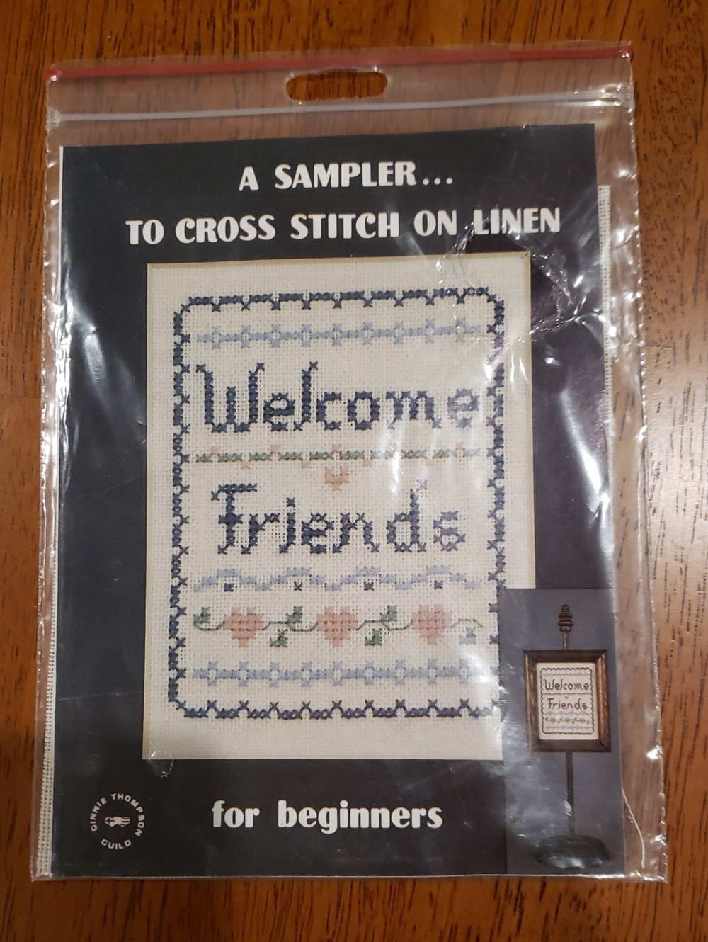 3/$20 Cross Stitch Ginnie Thompson Guild Welcome Friends